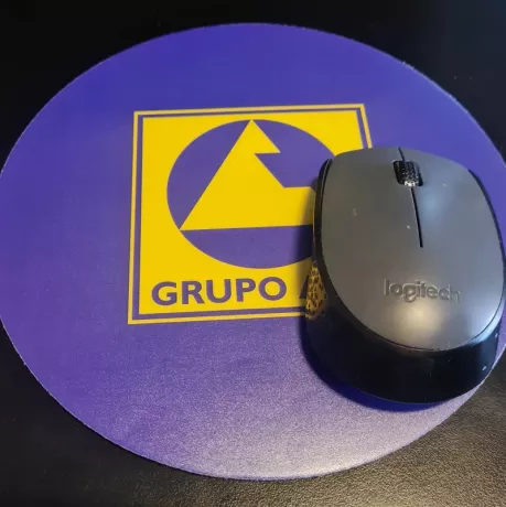 Pad mouse redondo personalizado