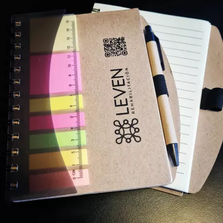 Libreta anotador ecologico con logo