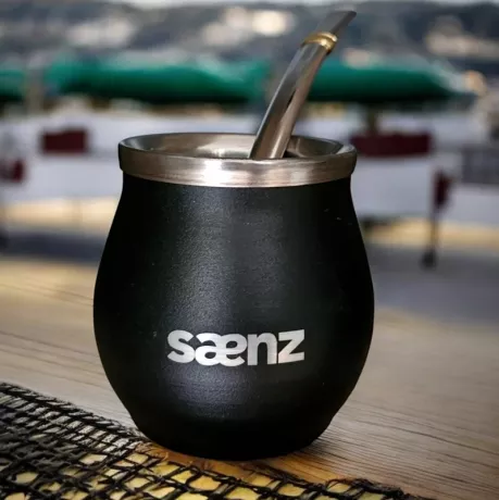 Mate acero bombee con grabado