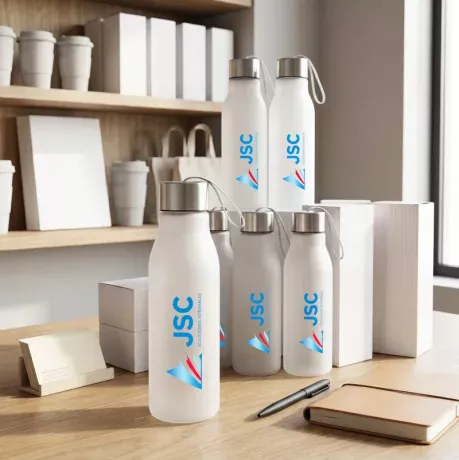 Botella plástica con logo JSC