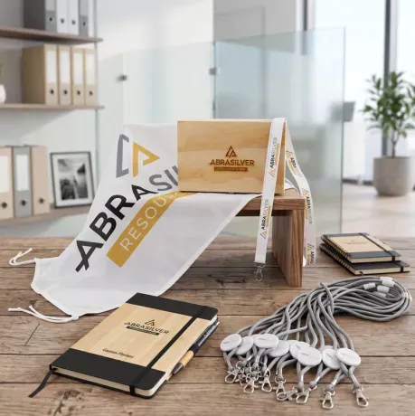 kit de productos personalizados. Cliente: Abrasilver