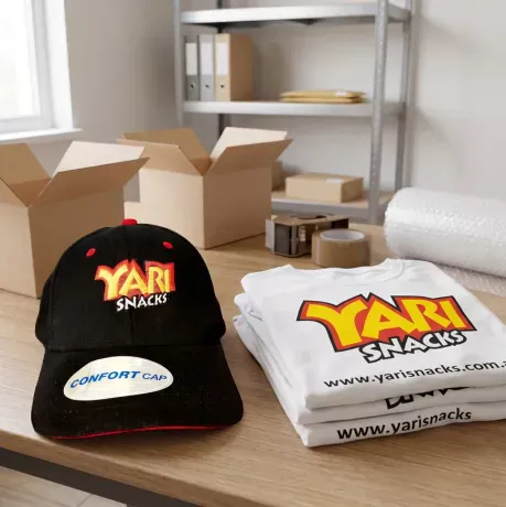 kit de productos personalizados. Cliente: Yari Snacks