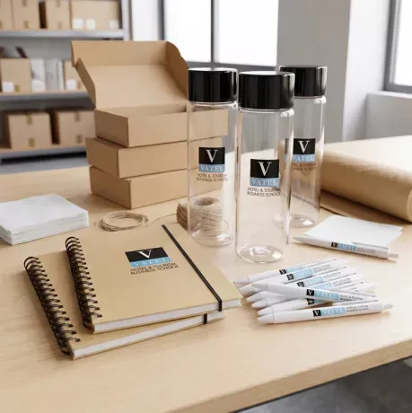 Kit de productos personalizados. Cliente: Vatel