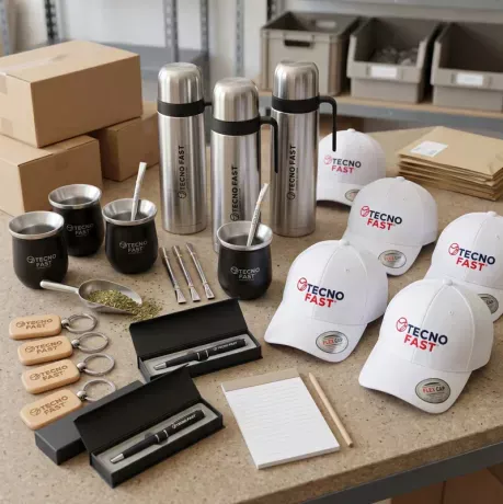 kit de productos personalizados. Cliente: Tecnofast