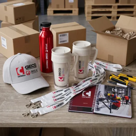 Kit de productos personalizados. Cliente: Contreras