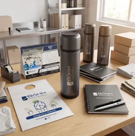 Kit de productos personalizados. Cliente: Bohm