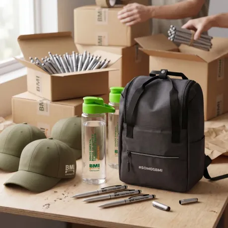 Kit de productos personalizados. Cliente: BMI