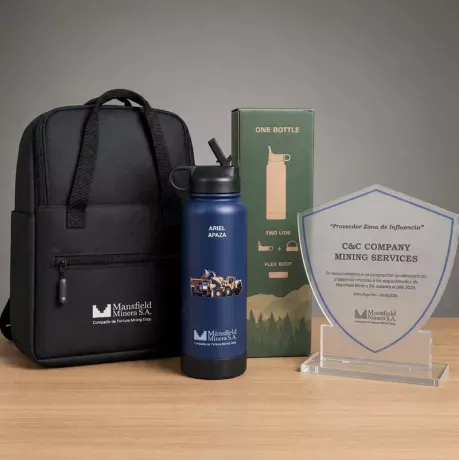 Kit de productos personalizados. Cliente: Mansfield