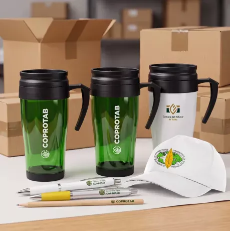Kit de productos personalizados. Cliente: Coprotab