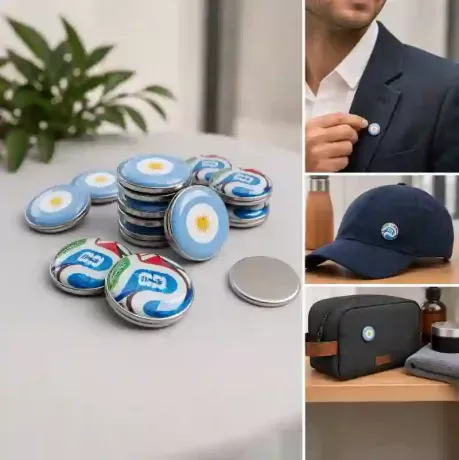 Pin doble dome imantado