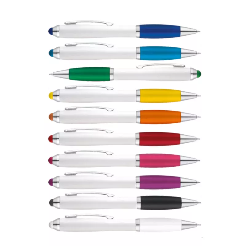 Boligrafo plastico touch color