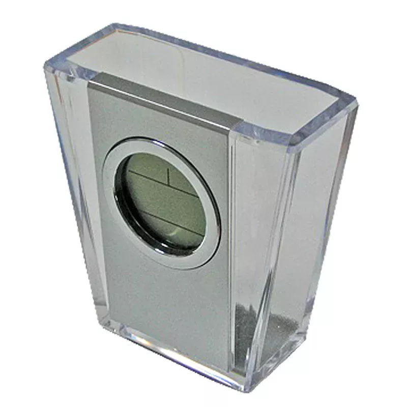 Porta lápiz reloj acrilico