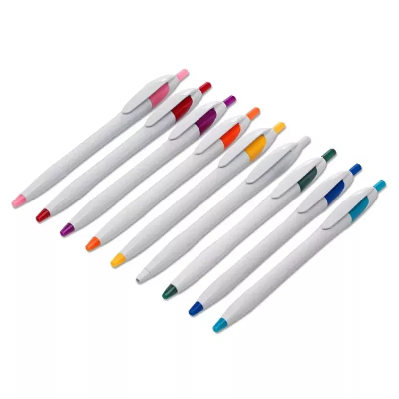 Bolígrafo plastico curvo
